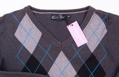 Cool Blue Argyle Sweater