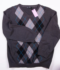 Cool Blue Argyle Sweater