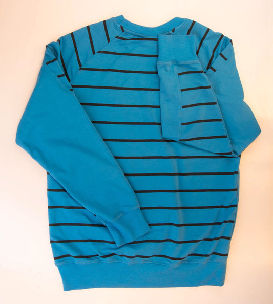 Adidas Light Weight Striped Crew Neck