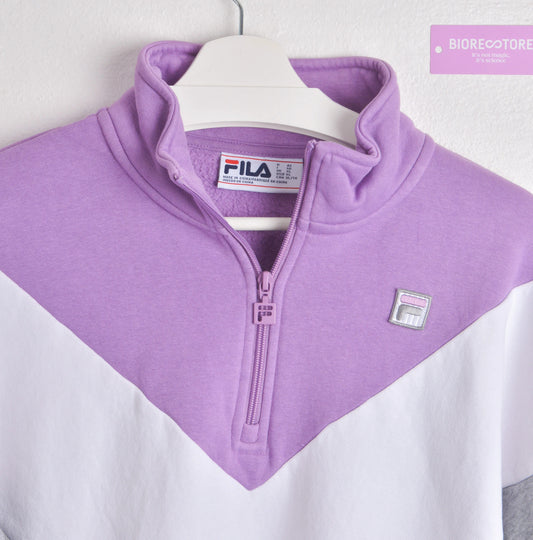 Authentic Fila Zip-up with purple contrast