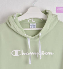 Champion light green hoodie with Logo