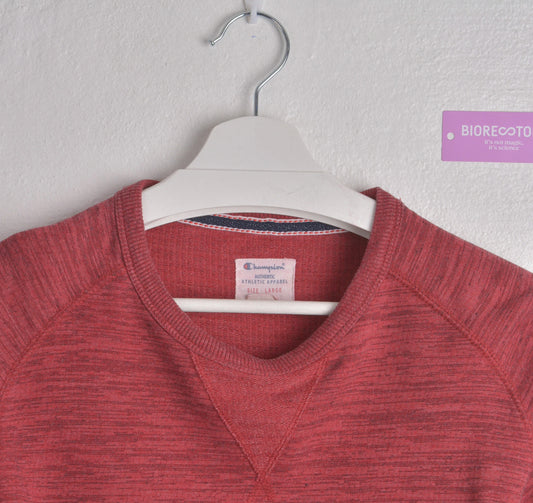 Champion Crewneck Red Fade Sweater