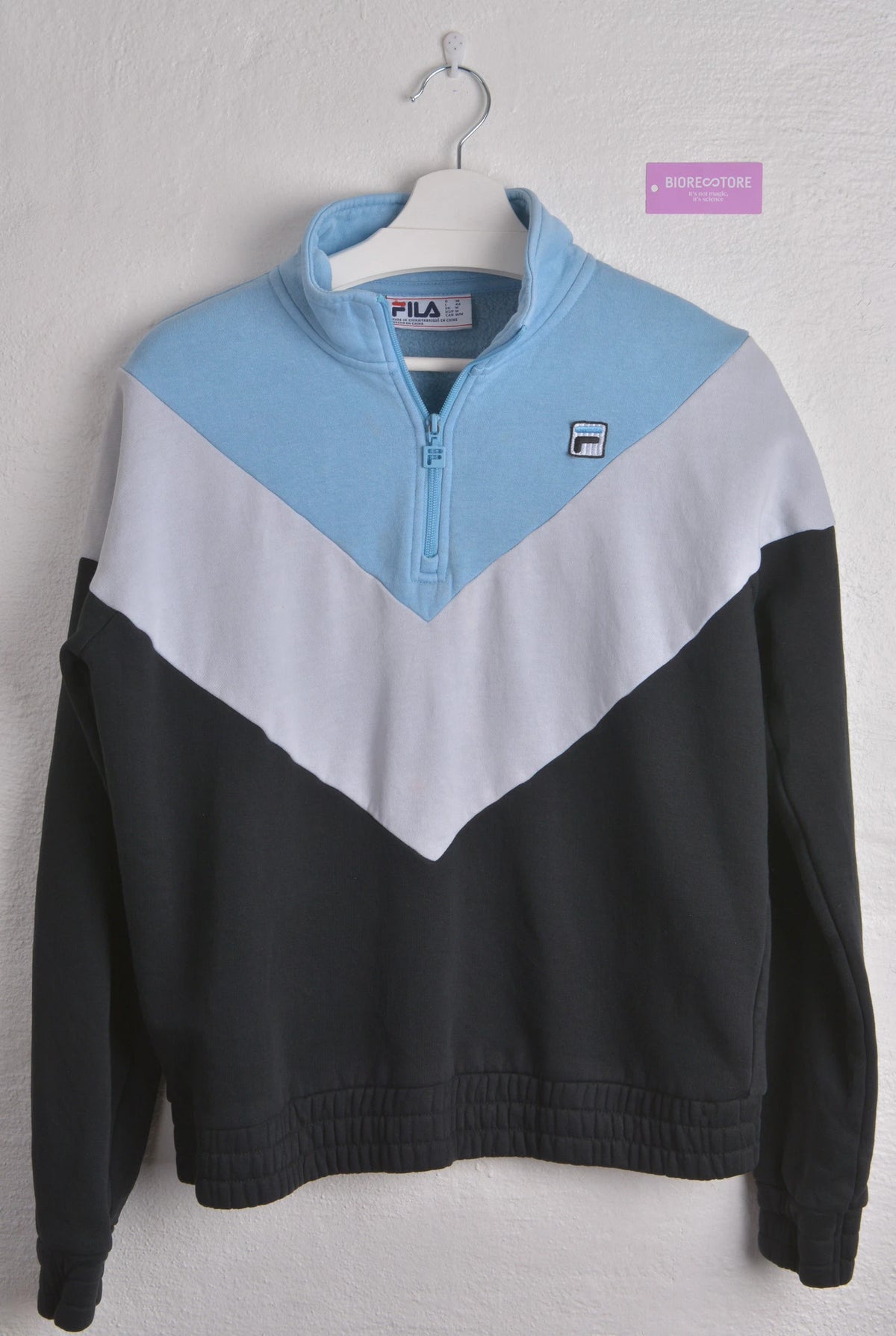 Authentic Fila Zip-up with blue contrast