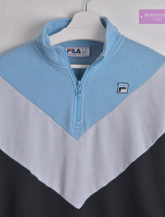 Authentic Fila Zip-up with blue contrast