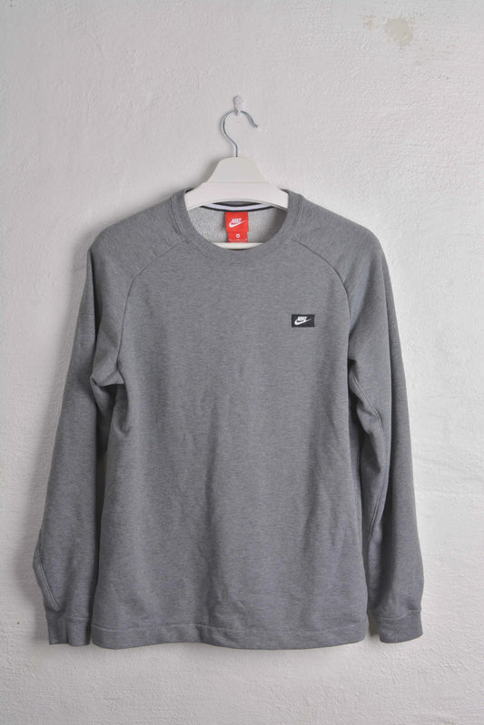 NIKE Crew Sweatshirt with Stitched Logo