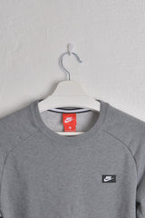 NIKE Crew Sweatshirt with Stitched Logo