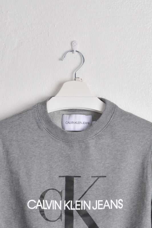 Calvin Klein Sweat with Classic logo in Grey