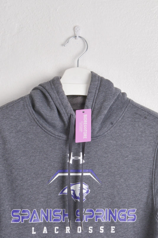 Under Armour Hoodie in Grey with Purple Details