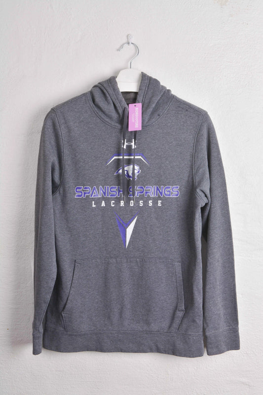 Under Armour Hoodie in Grey with Purple Details