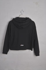 FILA Cropped Hoodie Oversized Logo