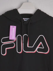 FILA Cropped Hoodie Oversized Logo