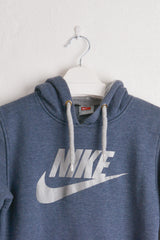 Blue Vintage Hoody with Grey Nike Logo