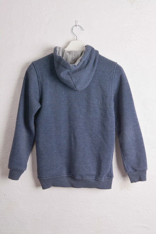 Blue Vintage Hoody with Grey Nike Logo