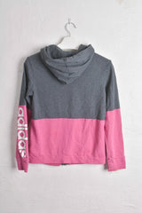 Adidas Lightweight Hoodie Half Grey/Pink