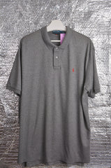 POLO Ralph Lauren Classic Heather Grey Melange Preppy Polo Shirt