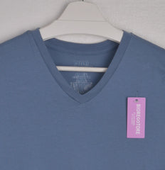 POLO Cotton V-Neck T-Shirt in Blue