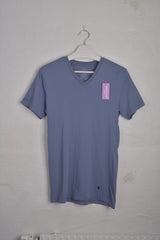 POLO Cotton V-Neck T-Shirt in Blue