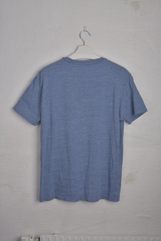 POLO Cotton Crew Neck T-Shirt Light Vintage Blue