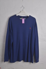 Ralph Lauren Navy Breeze Full-sleeves Polo Sweat