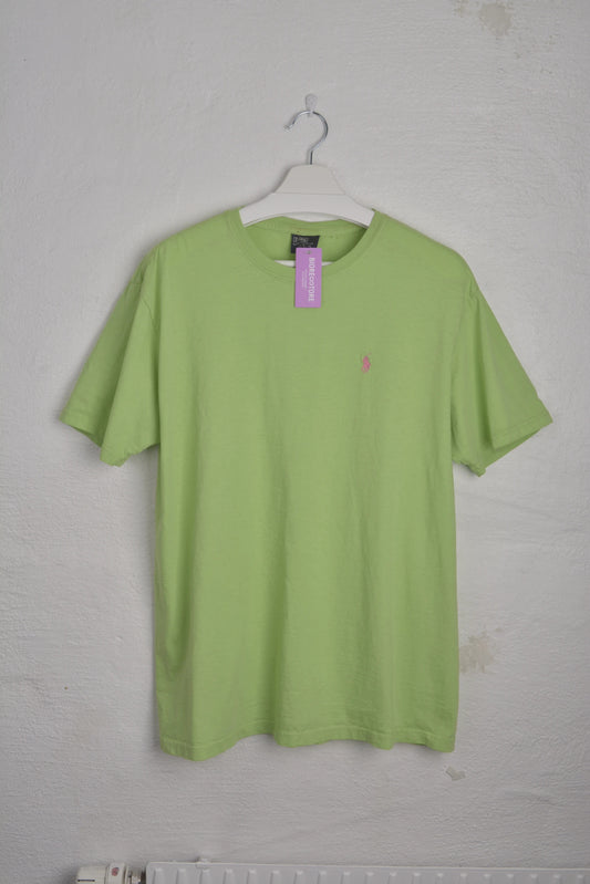 POLO Ralph Lauren T-shirt Lime Green & Pink Logo