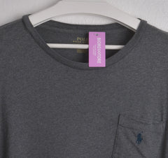 Ralph Lauren Grey Classic Pocket Baggy Polo Tee