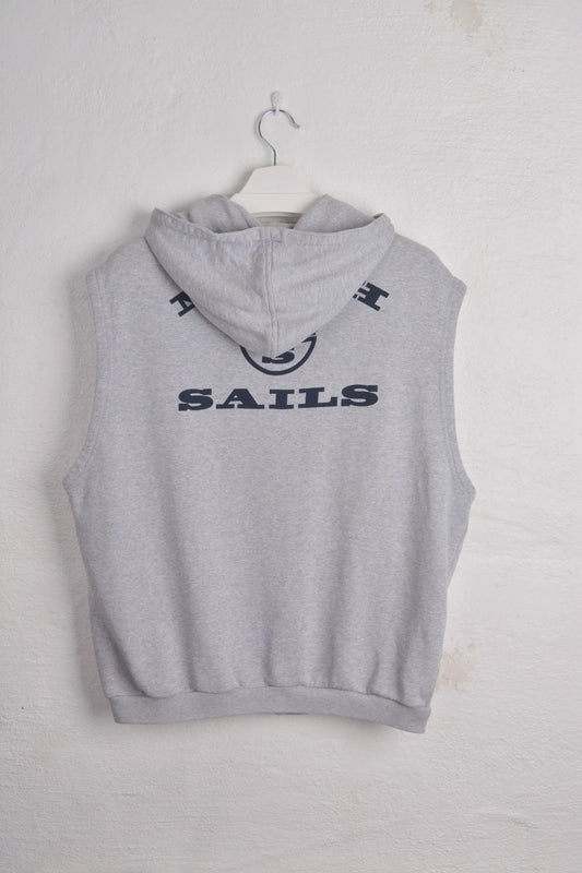 North Sails Sleeveless Sweat Hoody with Back Logo