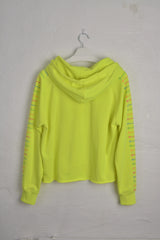 Champion Lime Green Hoodie with Multi-color Logos