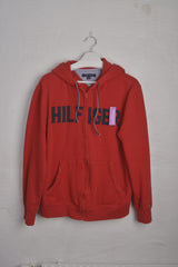 Vintage Tommy Hilfiger Zip-Up Hoodie in Red