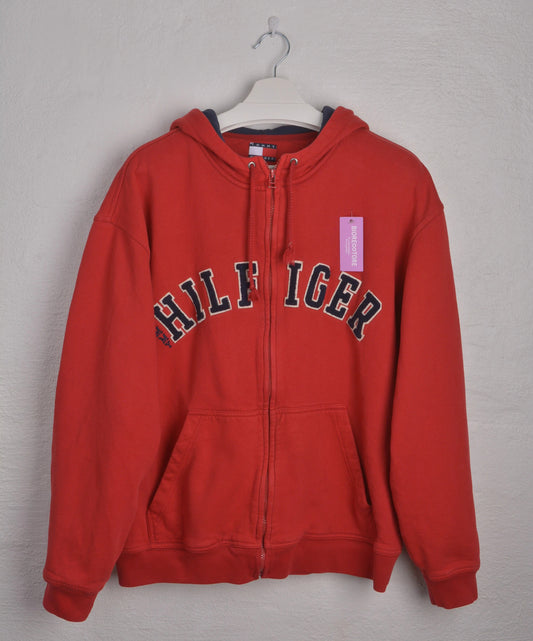 Vintage Tommy Hilfiger Oversized Zip-Up Hoodie