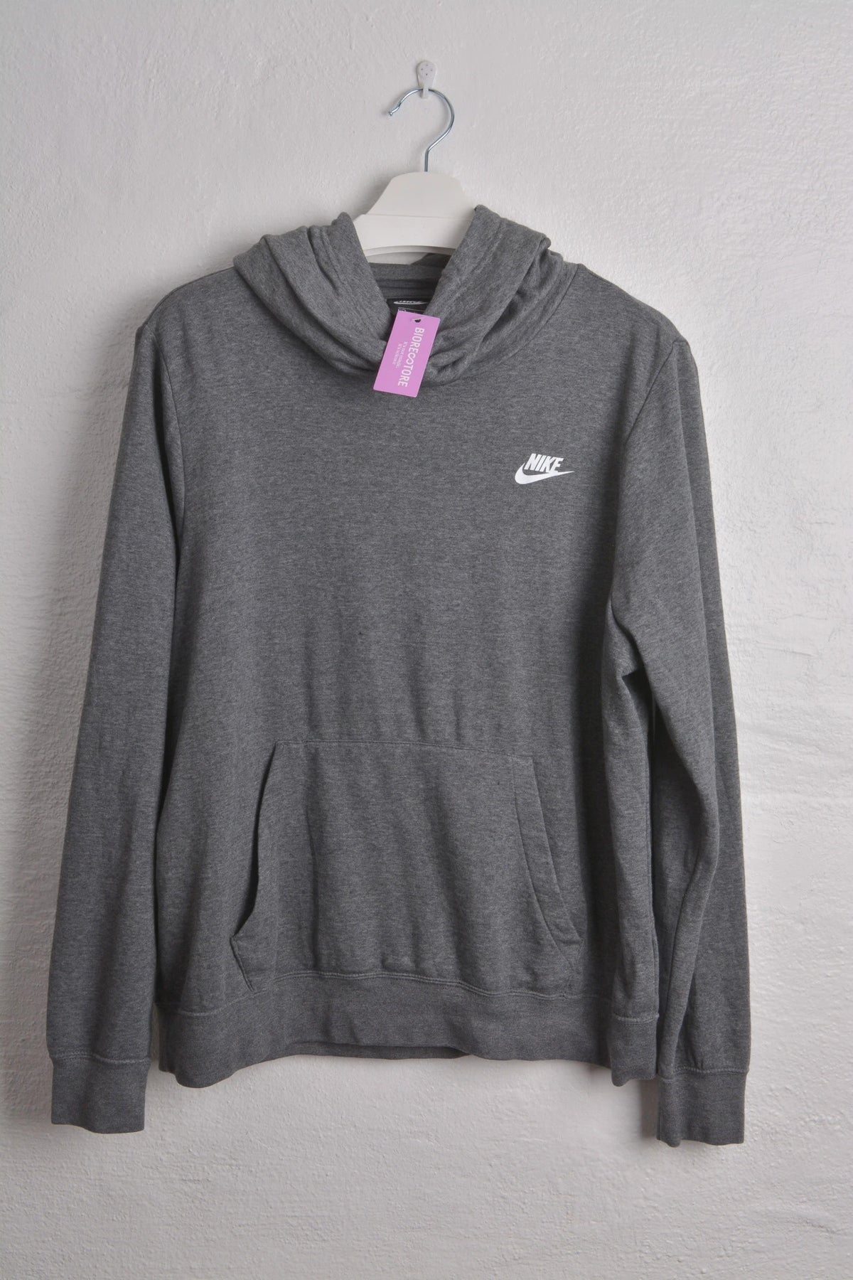 Classic Nike Turtle-neck Hoodie in Grey