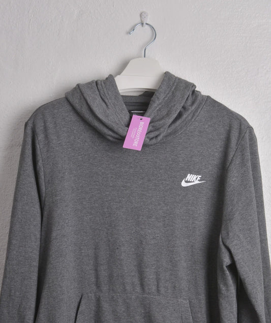 Classic Nike Turtle-neck Hoodie in Grey