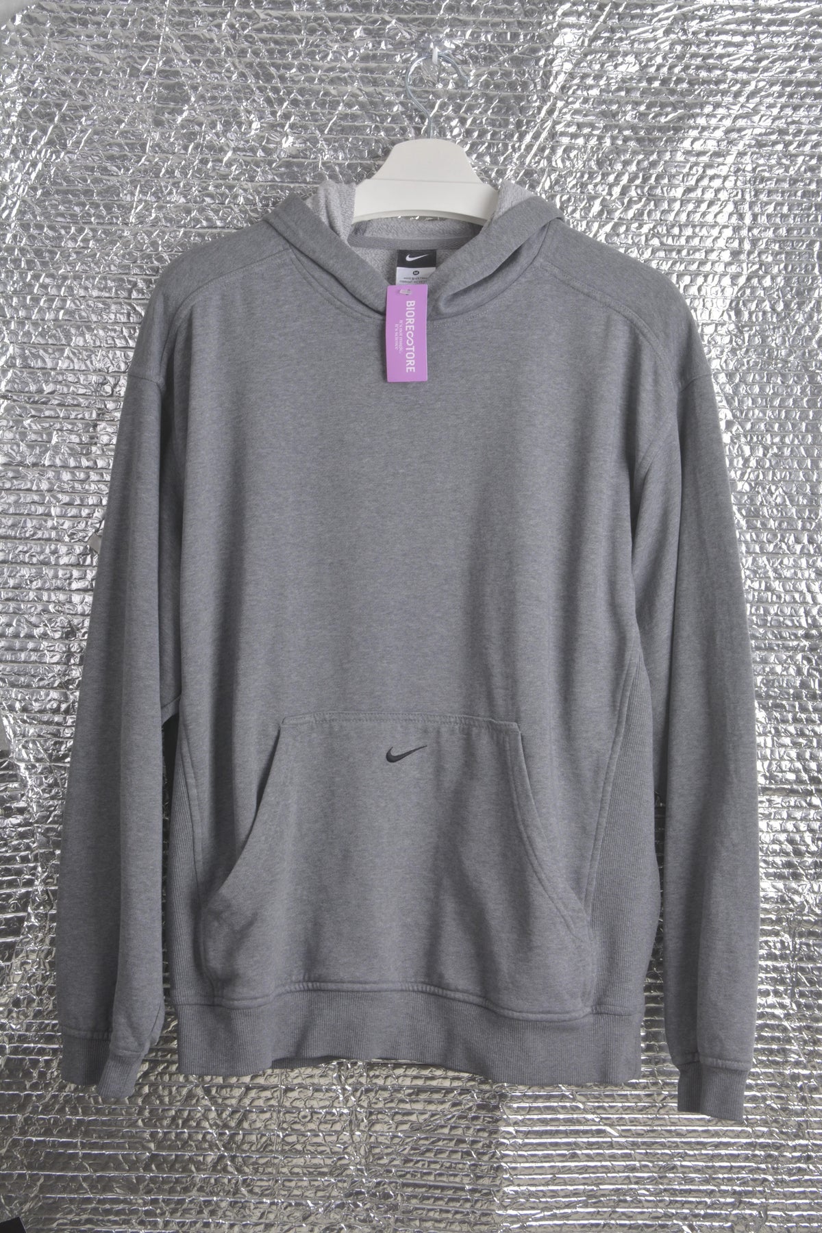 Nike Grey Hoodie with embroidered Center Logo