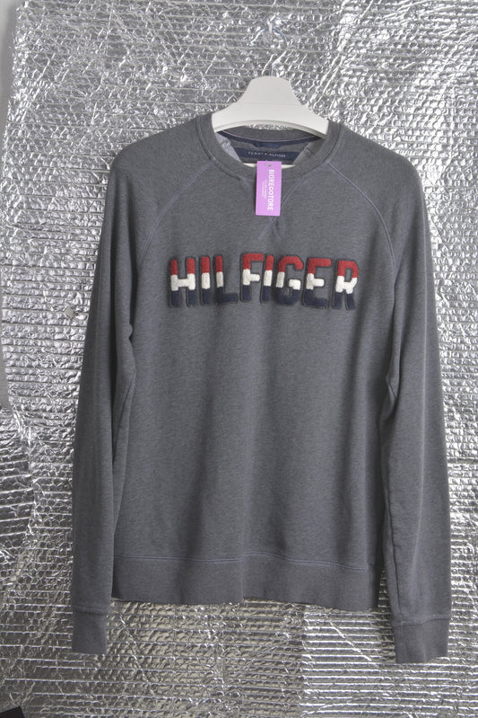 T.Hilfiger Sweat with Oversized Hilfiger Logo