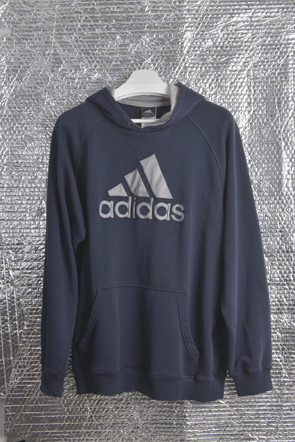 Adidas Hoodie - Classic oversized LOGO in Silver