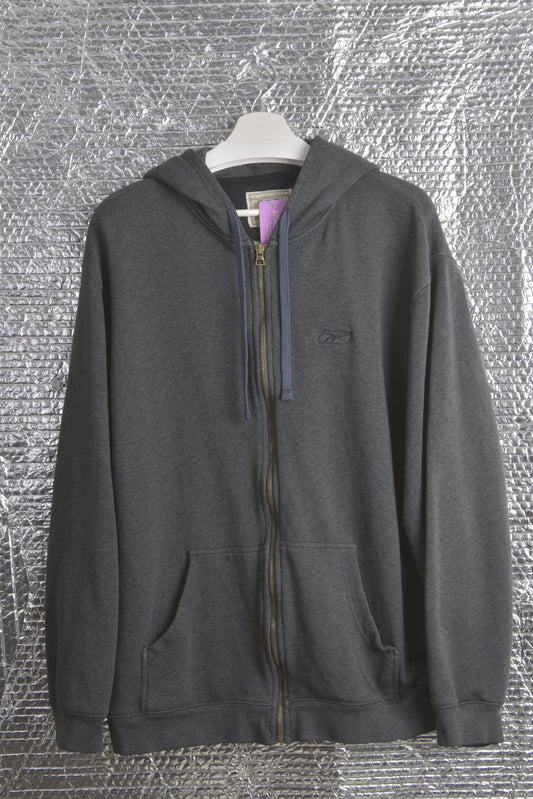 Reebok Dark Grey Zip-Up Hoodie Official Product