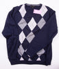 Checked Knit Sweater